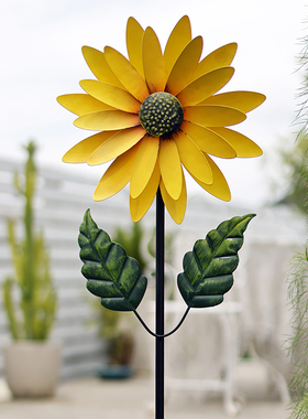 花中园铁艺旋转风车田园风