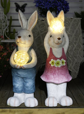 兔子小夜灯大号摆设件