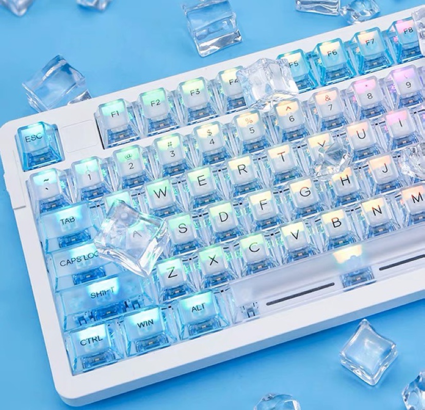 DAREU达尔优A98水透版三模无线机械键盘电竞游戏CF插拔轴电脑键盘 - 图2