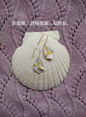 nisforneverland个性18k包金耳环