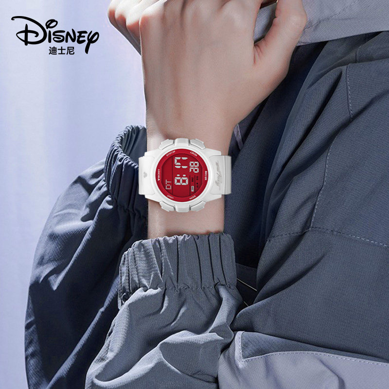 迪士尼电子男款初中高中生防水手表 手表购酷国产腕表