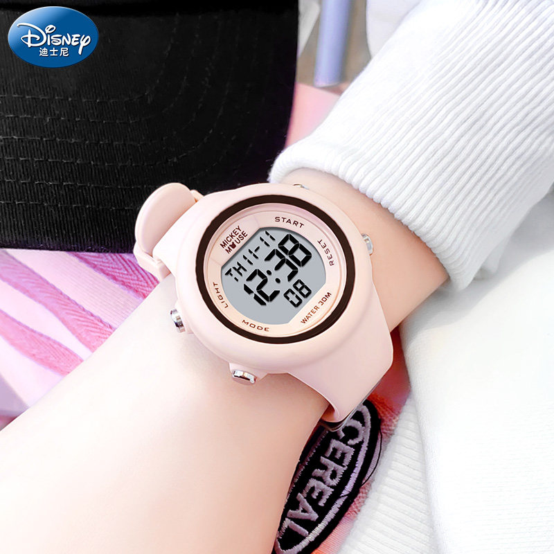 迪士尼电子女款学生2023新款电子表 手表购酷国产腕表