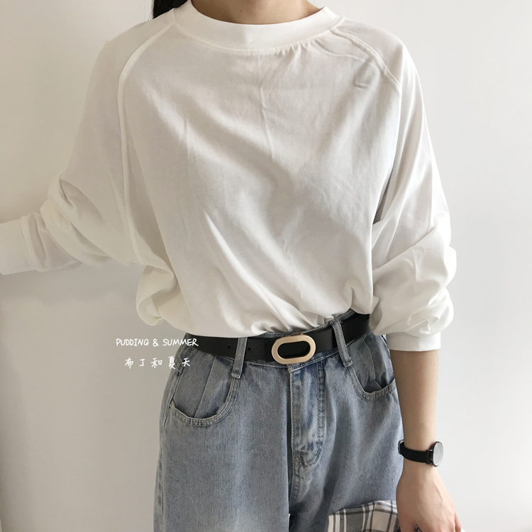 金属感哑光椭圆暗扣皮带复古女士腰带牛仔裤带韩国时尚流行装饰