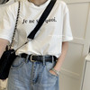 Women's simple PU Korean style soft belt belt