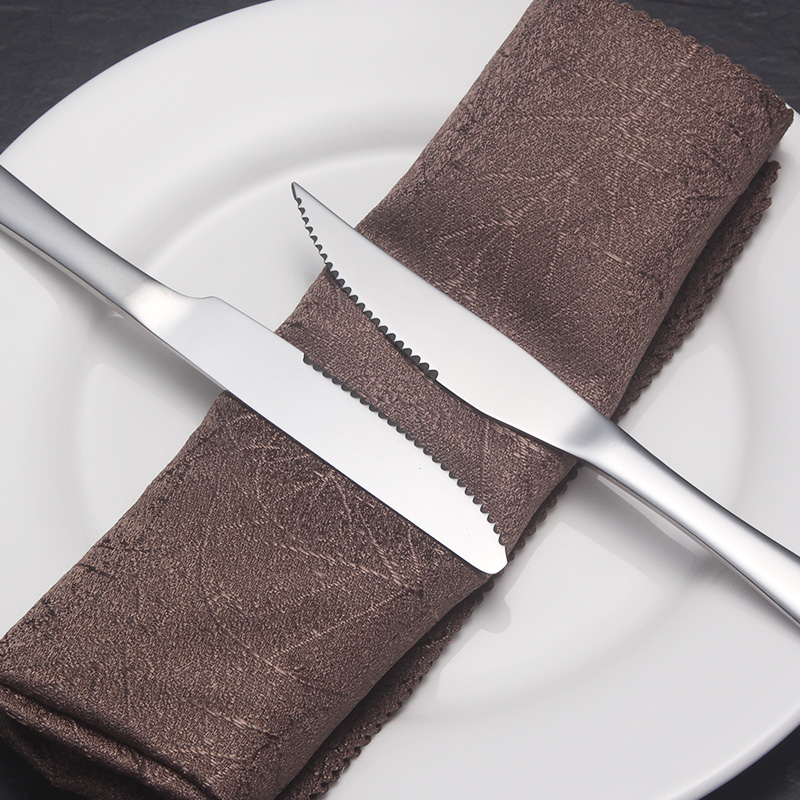 不锈钢牛排刀家用西餐具刀叉二件欧式刀叉勺全套牛排刀叉盘子套装