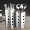 Stainless steel chopstick barrel round chopstick cage storage box storage rack drain restaurant kitchen chopstick basket fast basket bucket