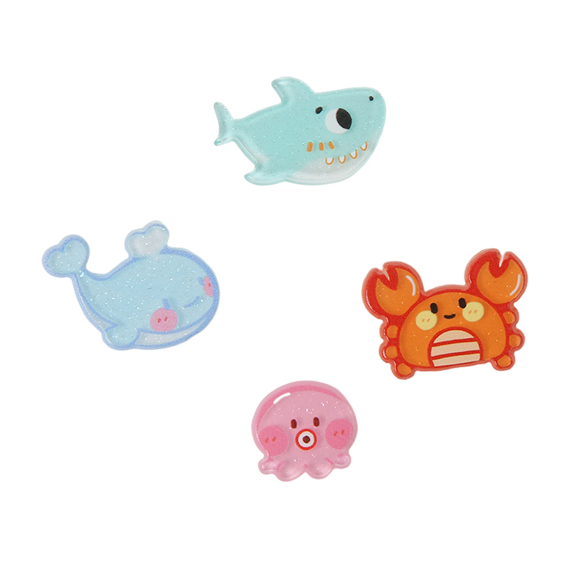 CROXX 洞洞鞋配饰卡通海洋动物鞋花卡通diy装饰扣配件适配Crocs - 图3