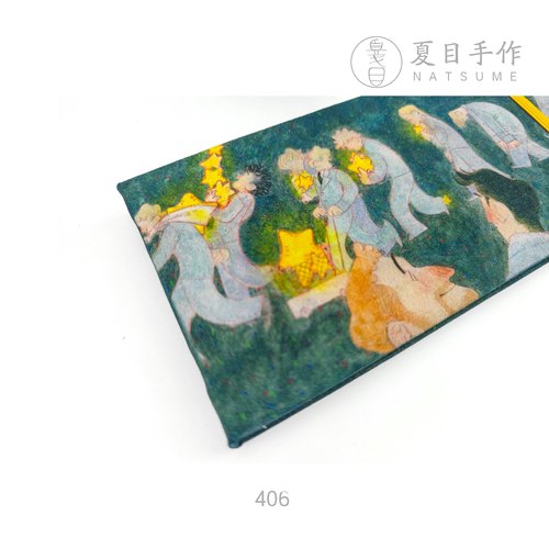 406「NATSUME x 双枪老太婆」手工旅行水彩本手账速写本9.5x19cm - 图1