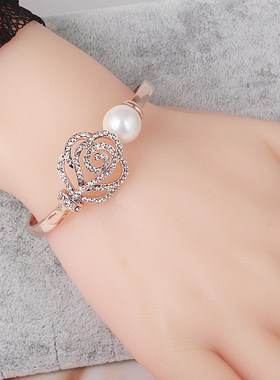 新款水钻装饰日韩版时尚潮流手镯