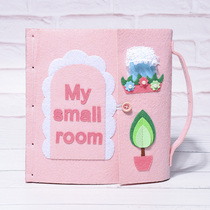 Montessori early to teach baby boob book puzzle toy handmade cloth art childrens home-made book diy material bag