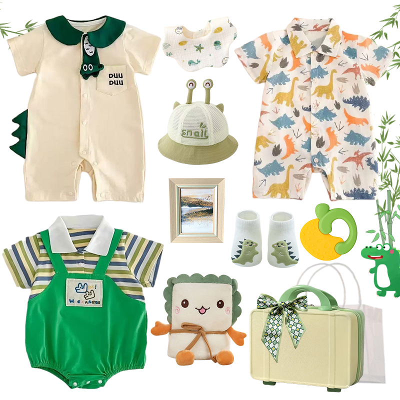 新生的儿见面礼盒婴儿礼物满月母婴宝宝衣服套装送礼高档用品周岁 - 图3