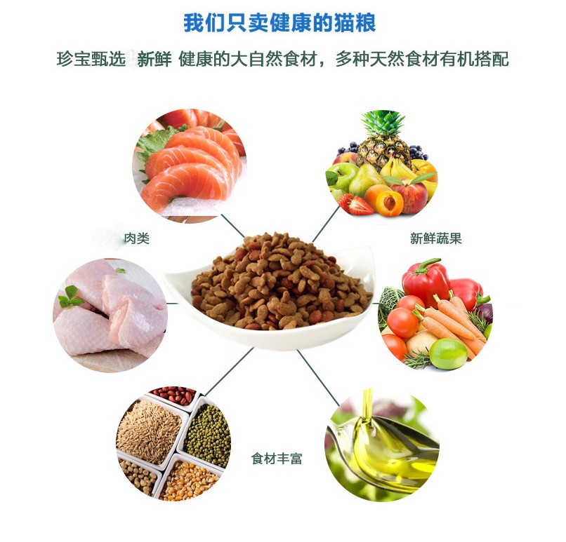 包邮散称猫粮2.5kg深海鱼味成猫幼猫老年<a href=