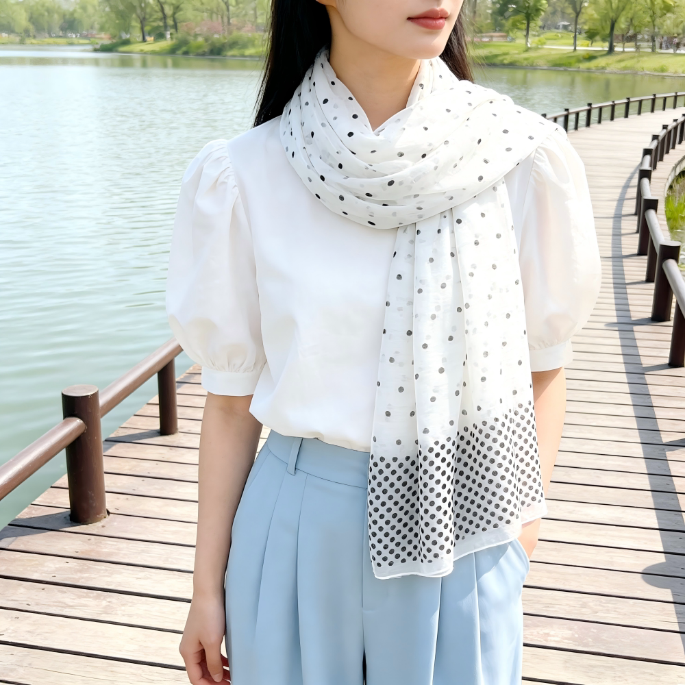 美丝宸新款140*180大尺寸丝巾多色可选法式复古风四季围巾保暖