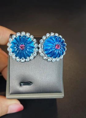 新款国风铜镀白金琉璃珍珠时尚轻奢唯美中长款流苏吊坠项链耳钉