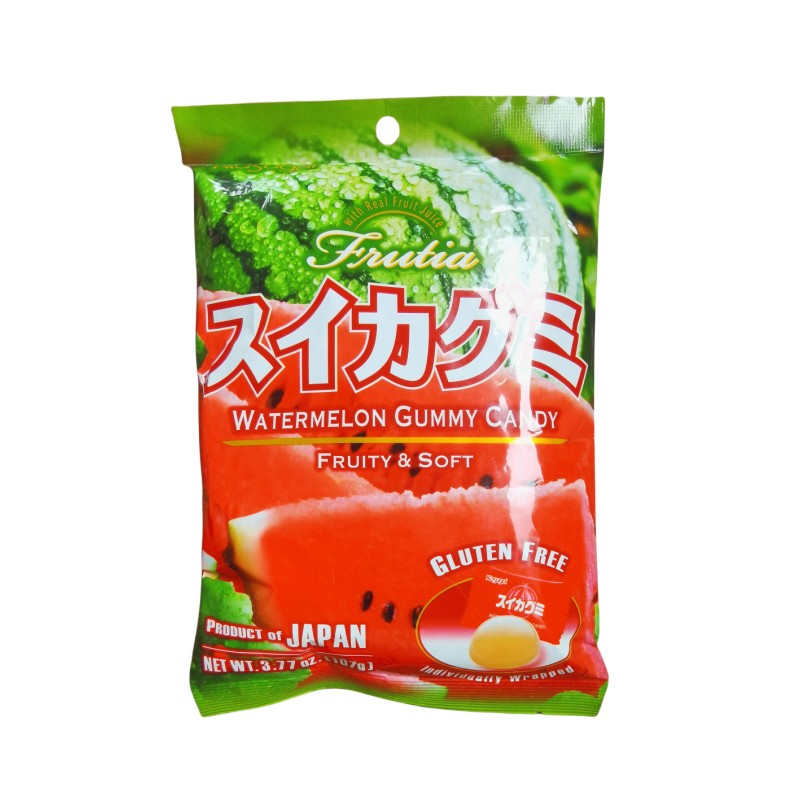 日本爱知县进口零食品春日井kasugai西瓜味软胶糖107g软糖约20粒 - 图3