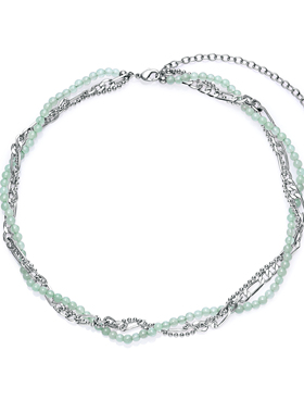 玉石缠绕百搭项链官方店