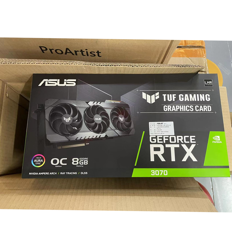 华硕（ASUS） TUF-RTX3070-O8G-V2-GAMING 吃鸡电竞游戏独立显卡 - 图1