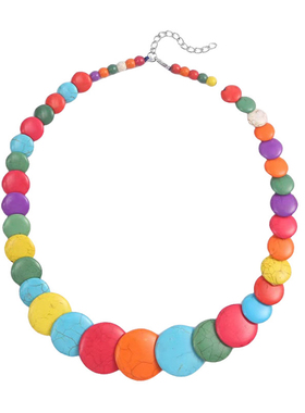 网红女仿绿松石毛衣链波希米亚民族风情复古民族女锁骨叠片项链