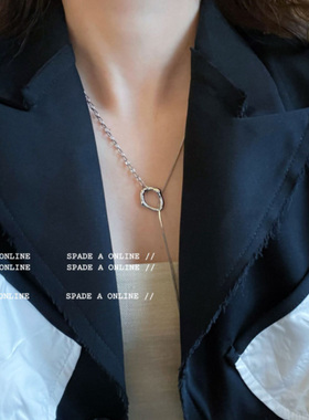 小众设计锁骨链女长款多种戴法