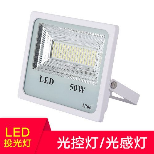 LED纯光控投光灯光感户外IP66防水天黑自动亮超亮感应监控补光灯 - 图2