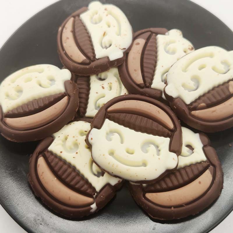 娃娃脸巧克力80后怀旧笑脸牛奶黑白双色儿童人物卡通（代可可脂）,淘宝优惠券,粉丝福利购,淘宝优惠卷