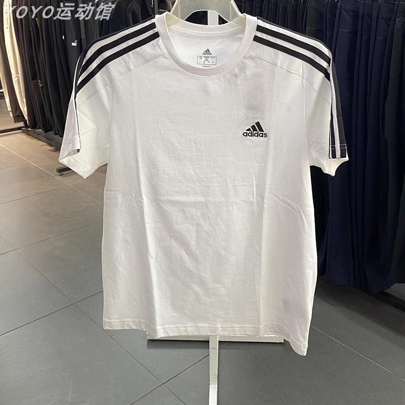 阿迪达斯T恤男Adidas短袖男运动体恤休闲圆领透气酷动城正品半袖 - 图2