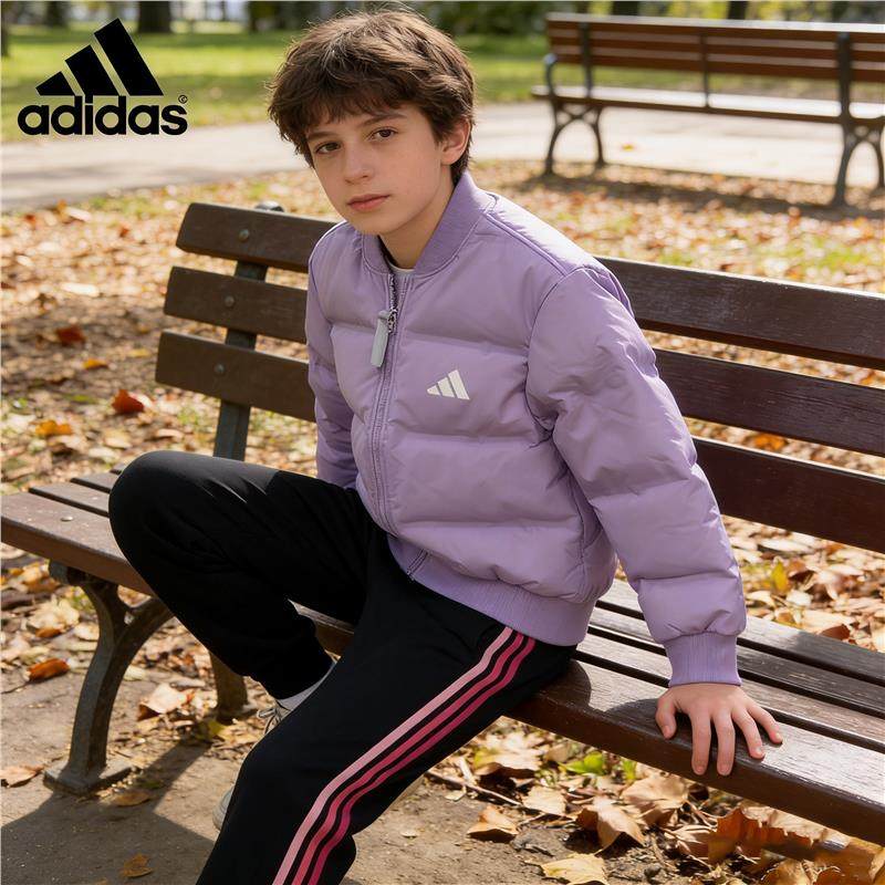 正品ADIDAS/阿迪达斯儿童短款棒球领拒水运动羽绒服IA6103 IA6105,淘宝优惠券,粉丝福利购,淘宝优惠卷