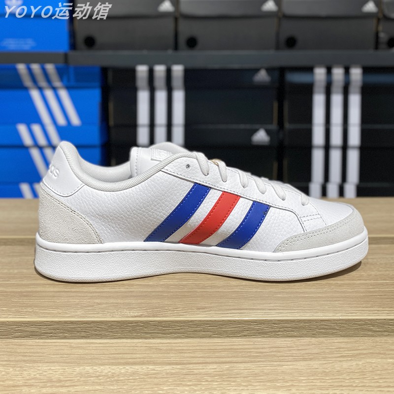 阿迪达斯板鞋男春季Adidas女鞋低帮透气轻便防滑休闲鞋正品H02029