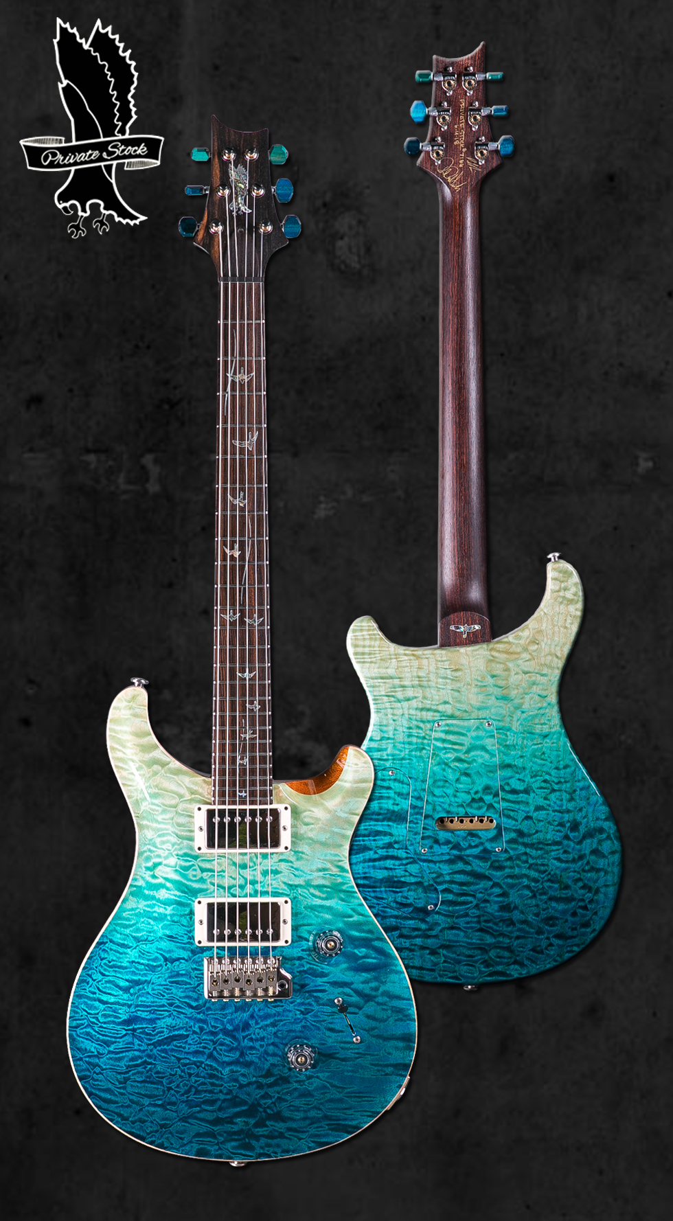 PRS PRIVATESTOCK 私人收藏系列7166 BLUE FADED【多利乐器】现货 - 图0