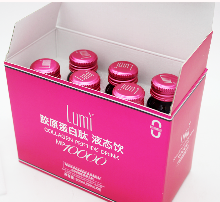 Lumi胶原蛋白肽液态饮50ml*6瓶每瓶添加10000mP胶原蛋白肽咨询优 - 图0