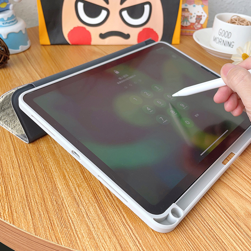 可爱卡通360旋转iPad Air4保护套mini6平板壳pro11笔槽10十代9适用苹果air5亚克力2迷你3皮套12.9寸7书本8薄1 - 图3