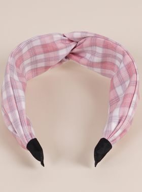 时尚布艺英伦格子头饰发卡头箍宽边发箍hair hoop hair band