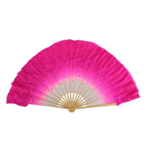 红舞鞋舞蹈扇子真丝1尺竹子吊尾扇胶州秧歌扇古典舞左右手跳舞扇