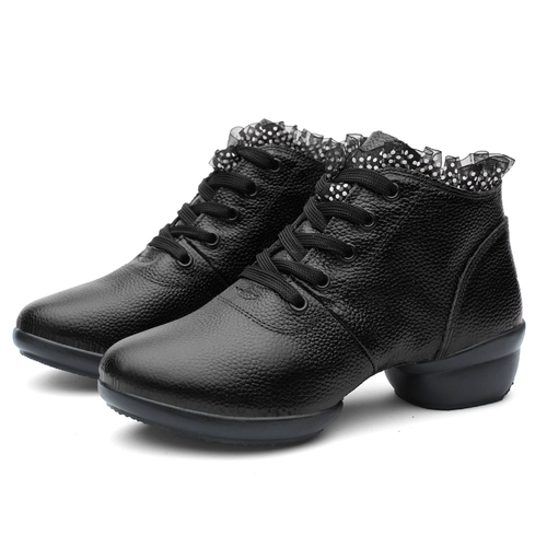 Кожаные туфли, современная танцующая флисовая спортивная обувь, мягкая подошва