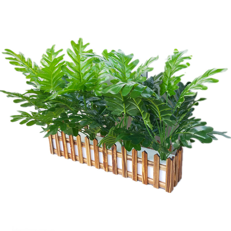 仿真植物盆景客厅装饰木栅栏绿植假花摆件插花花艺摆放摆设装饰品,淘宝优惠券,粉丝福利购,淘宝优惠卷