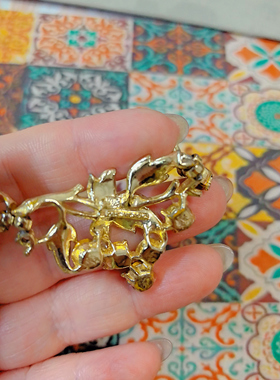 【BW中古】coro书本款浓金红葡萄项链，经典款很少见，超特价199