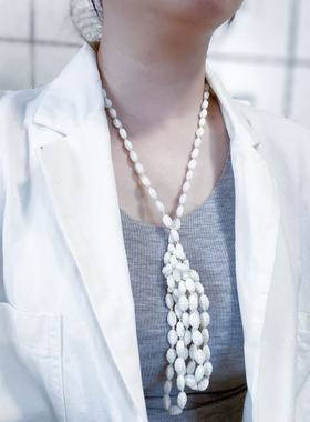 【BW中古】中古西德Vintage琉璃项链，长链，可双圈