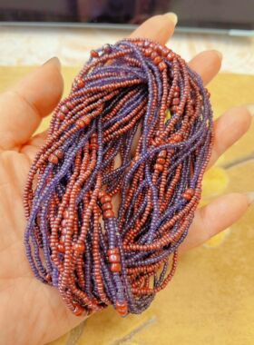 【BW中古】意大利工艺多层串珠项链，著名款式