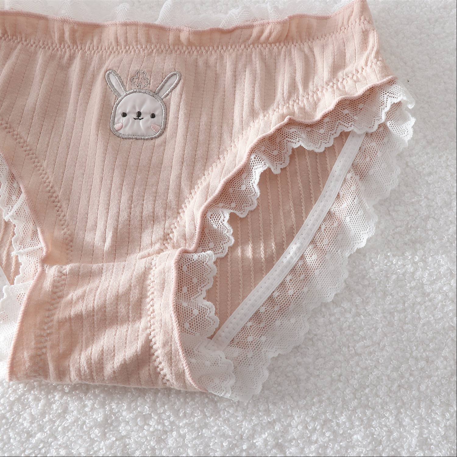 奶甜小萌兔~情侣内裤纯棉一男一女可爱裤头纯欲情人节送男友礼物