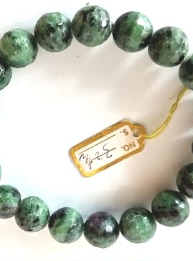 特价~纯天然红绿宝刻面水晶手链手串男女饰品礼物A17