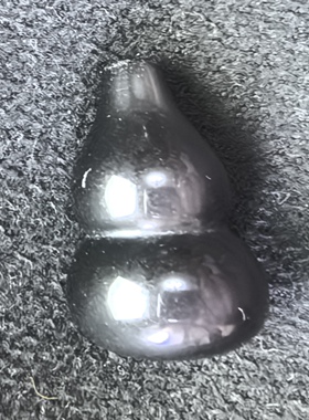 领袖石～天然黑曜石水晶葫芦吊坠挂坠男女款情侣款一物一图A33