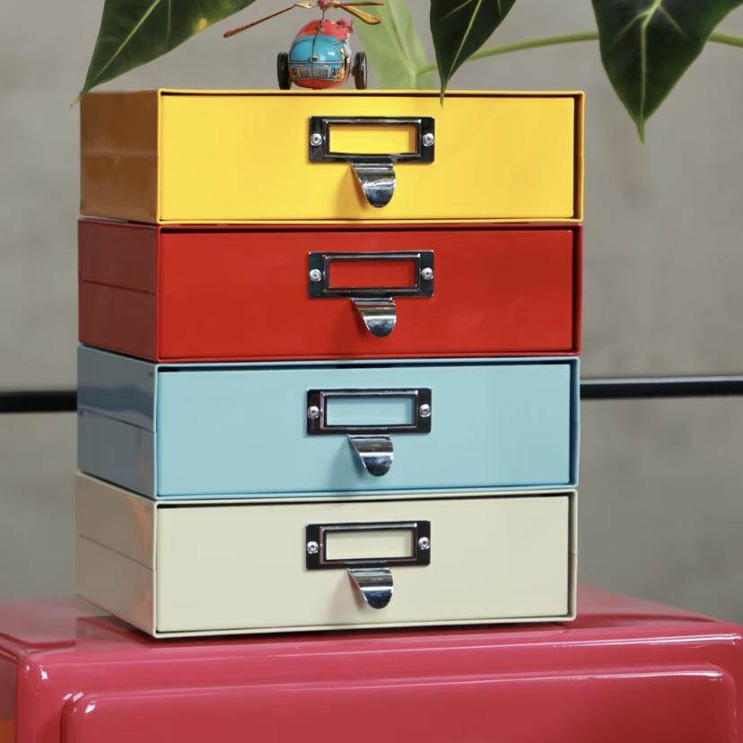 日本dulton金属收纳盒桌面抽屉整理置物箱可堆叠零食文件杂物盒子,淘宝优惠券,粉丝福利购,淘宝优惠卷