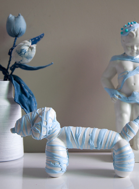 云上的蓝色涂鸦·创意摆件