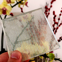 Gold and silver color dazzling striped translucent high-end atmosphere multicolored clip silk art glass