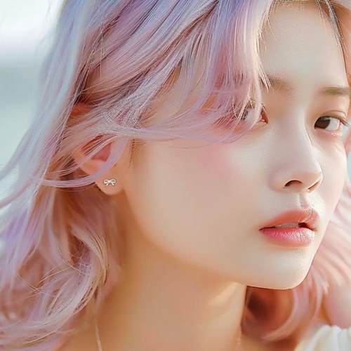 通体S999足银纯银小清新蝴蝶结耳钉螺丝拧养耳洞小众设计感韩版潮 - 图1