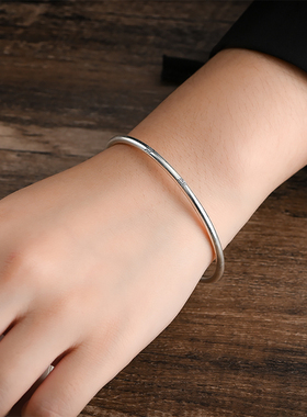 s999纯银饰手镯女细款中国古风