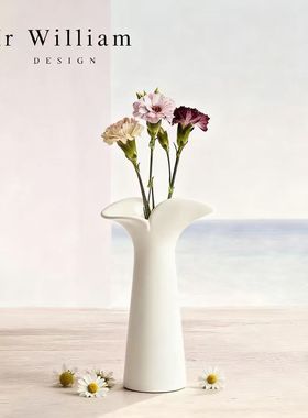 MRWilliam侘寂风白花瓣小花瓶