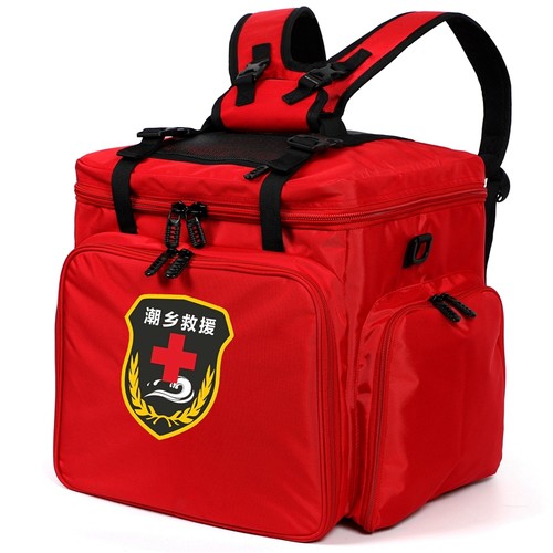 大容量多功能中国消防救援防疫物资抗洪抗震救灾应急双肩急救背包 - 图0