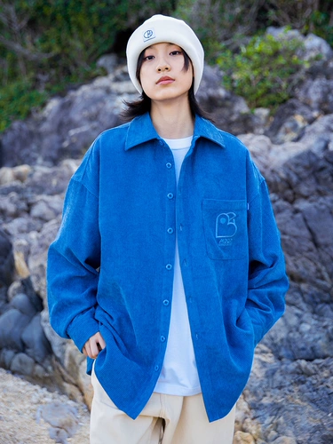 Вельветовая рубашка, с вышивкой