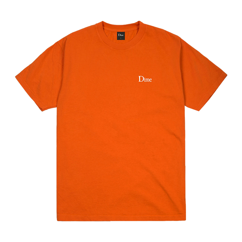 潮物Woo Dime Classic Small Logo S/S Tee 刺绣纯色休闲短袖T恤 - 图3